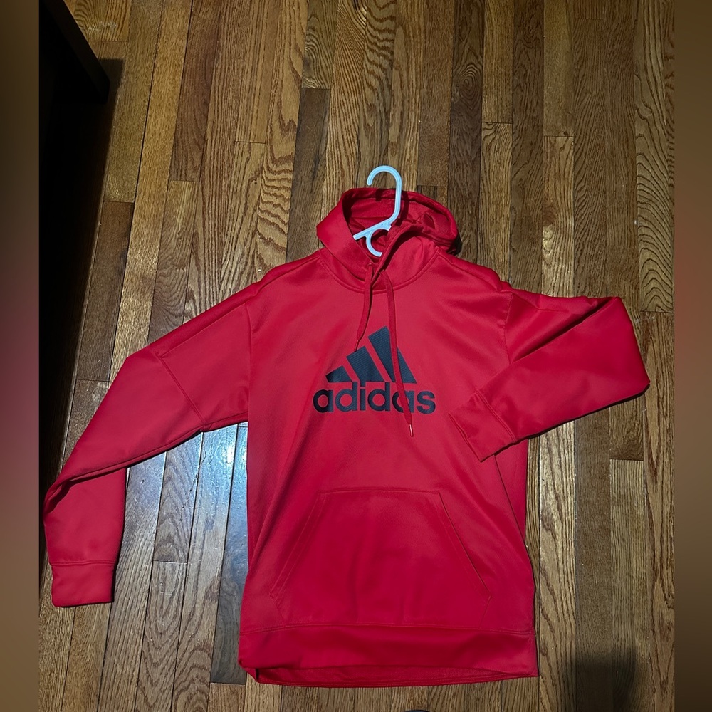 Adidas Red Hoodie Size M